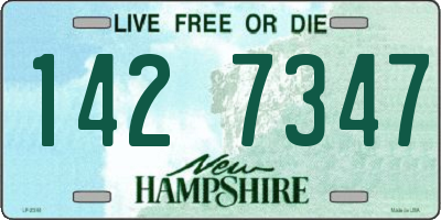 NH license plate 1427347