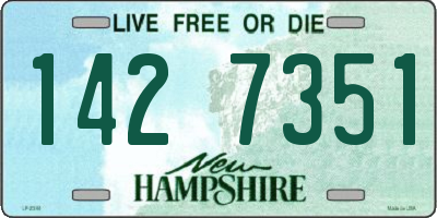 NH license plate 1427351