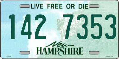 NH license plate 1427353