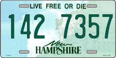NH license plate 1427357
