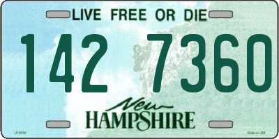 NH license plate 1427360