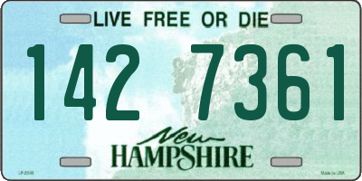 NH license plate 1427361