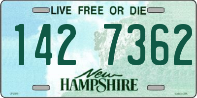 NH license plate 1427362