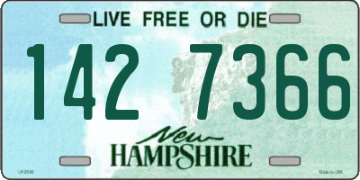 NH license plate 1427366