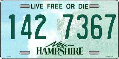 NH license plate 1427367