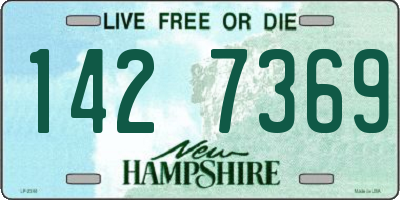 NH license plate 1427369