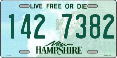 NH license plate 1427382