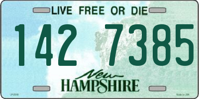NH license plate 1427385