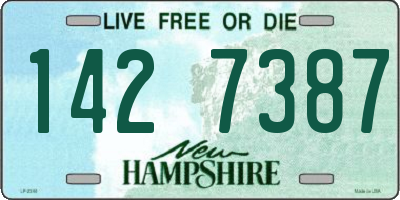NH license plate 1427387