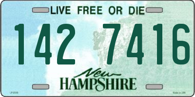 NH license plate 1427416