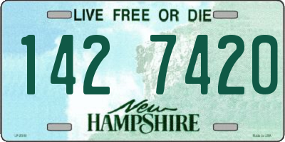 NH license plate 1427420
