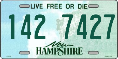 NH license plate 1427427