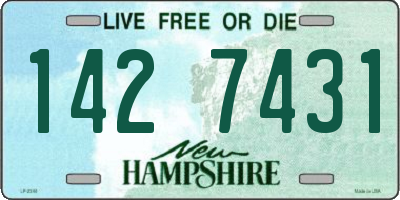 NH license plate 1427431