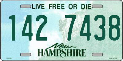NH license plate 1427438