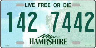 NH license plate 1427442