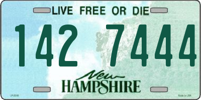 NH license plate 1427444