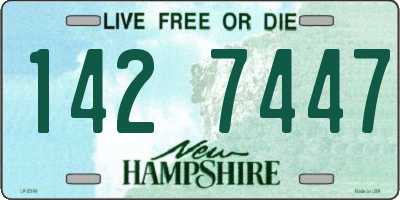NH license plate 1427447