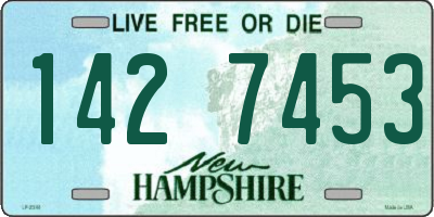 NH license plate 1427453