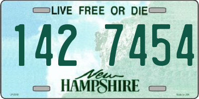 NH license plate 1427454