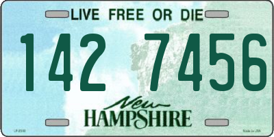 NH license plate 1427456