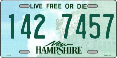NH license plate 1427457