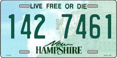NH license plate 1427461