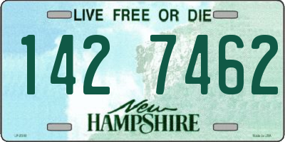 NH license plate 1427462