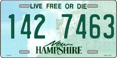 NH license plate 1427463
