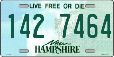 NH license plate 1427464