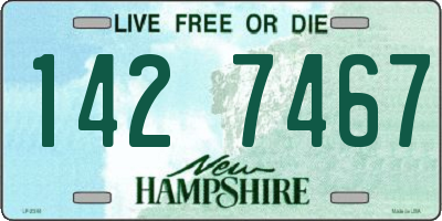 NH license plate 1427467