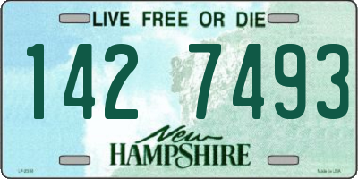 NH license plate 1427493