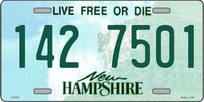 NH license plate 1427501