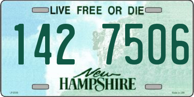 NH license plate 1427506