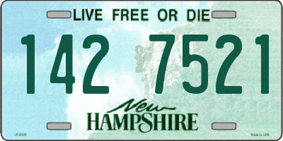 NH license plate 1427521