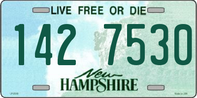 NH license plate 1427530
