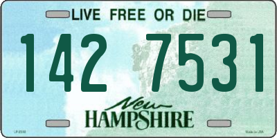 NH license plate 1427531