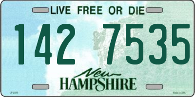 NH license plate 1427535