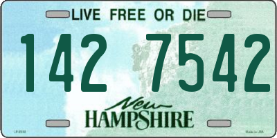NH license plate 1427542