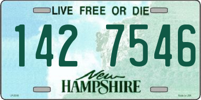 NH license plate 1427546
