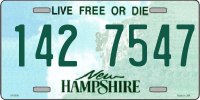 NH license plate 1427547