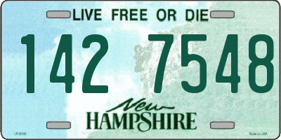 NH license plate 1427548