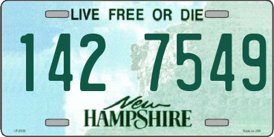 NH license plate 1427549