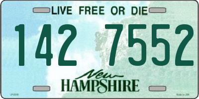 NH license plate 1427552