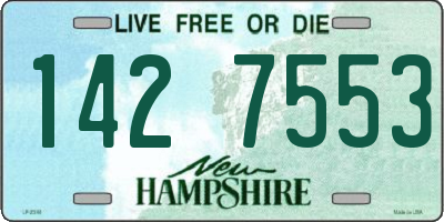 NH license plate 1427553
