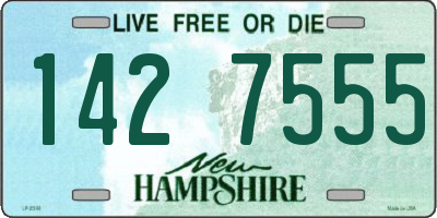 NH license plate 1427555