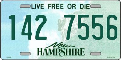 NH license plate 1427556