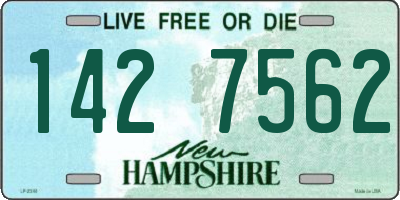 NH license plate 1427562