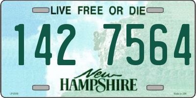 NH license plate 1427564