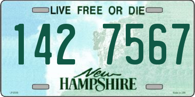 NH license plate 1427567