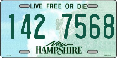 NH license plate 1427568